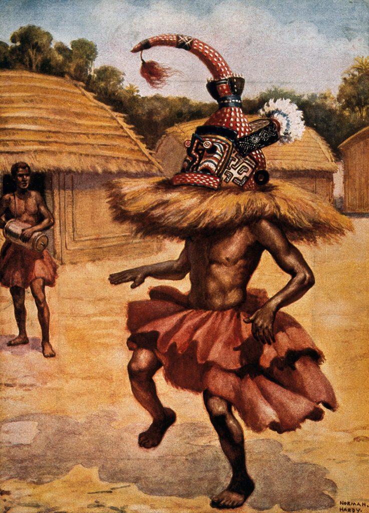 Traditional Nganga, doctor or shaman of Bakongo people